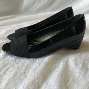Stuart Weitzman Patent Wedges
